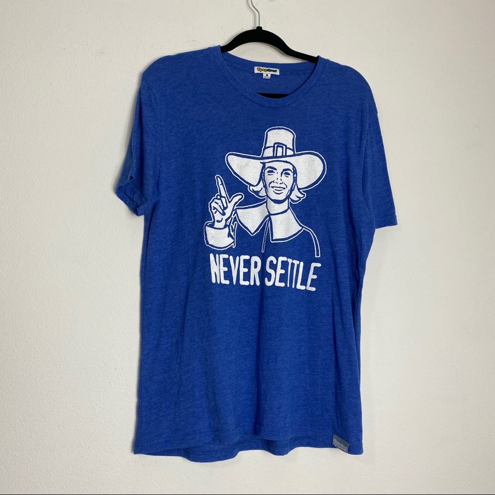 Tipsy Elves Never Settle Tee Blue L